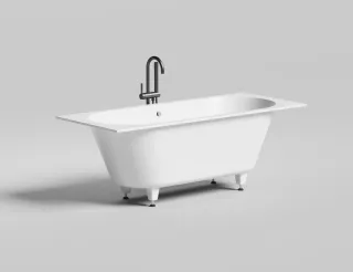 Ванна из искусственного камня Salini Ornella Axis S-Stone 104623MRF 170x70см RAL полностью